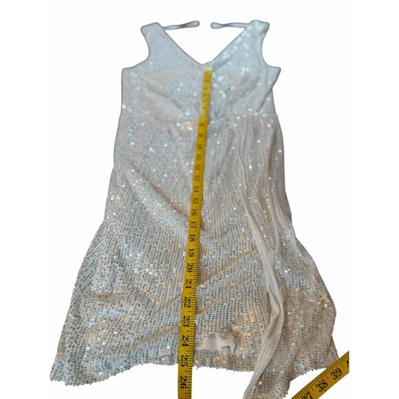Laundry by Shelli Segal White Sequined Dress - Size S - Picture 7 of 16